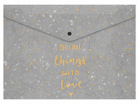 Teczka na zatrzask M A4 PP Lux mix MFP