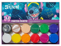 Farby plakatowe 12 kol. 20ml  Disney Core Stitch Patio