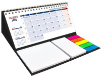 Kalendarz szkolny z notesem spiralowany szary Wokół Nas