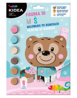 Figurka 3D malowanie po numerach Miś Kidea F3DMNMKA Derform