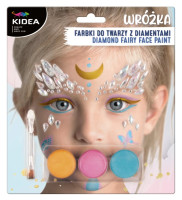 Farbki do twarzy zestaw Wróżka z diamentami Kidea FDTZWDKA Derform