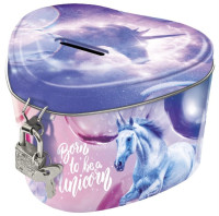 Skarbonka z kłódką serce Jednorożec SKSJR15 Derform