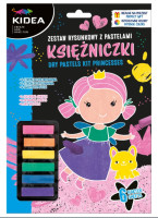 Zestaw rysunkowy z pastelami - Księżniczki Kidea ZRPKKA Derform
