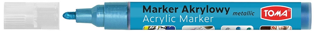 Marker akrylowy TO-402 Toma jasnoniebieski metaliczny