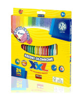 Kredki ołówkowe 24 kolory hexagonalne Astra