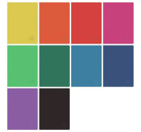 Zeszyt  A5/80k. kratka Rainbow Classic Collection 9583147 Herlitz