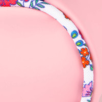 Piórnik Tuba Oxford Floral pastel jasnoróżowy