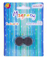Magnesy MAG-3427 blister 10szt 22mm/4mm Aliga