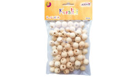 Koraliki drewniane 14mm 80szt Aliga