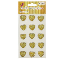 Dżety JET-3217 kryształki serca  blister Aliga