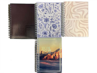 Kołozeszyt w kratkę B5, mix, 160 kartek, Interdruk