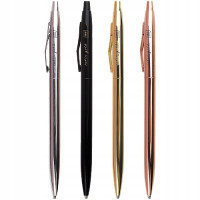 Długopis metalowy slim Satin Gold Interdruk