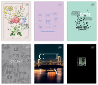 Zeszyt A4/60k kratka UV mix Interdruk