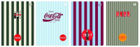 Zeszyt A5/80K kratka M Soft Touch Coca Cola Interdruk