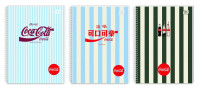 Kołozeszyt A5/100k. KR Soft Touch Coca Cola Interdruk
