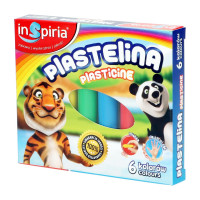 Plastelina dla dzieci 6 kolorów Inspiria Schemat