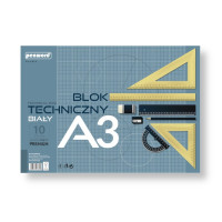 Blok techniczny A3/10 biały 250g Premium Polsirhurt