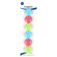 Magnesy 30mm kolor pastel (6szt.) 398961 Euro-Trade