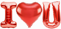 Balon foliowy napis - 1<3 you Arpex BLF8030