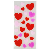 Naklejki żelowe - serduszka WA7313 Arpex