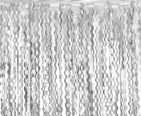 Kurtyna Spirale metaliczna srebrna 100x200cm SH-KSPS GoDan