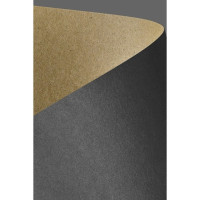 Karton ozdobny A4 (20) KRAFT czarny Argo 275g [204420]