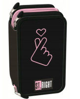 Piórnik potrójny z wyposażeniem Stright PC-05  K-POP Lover Majewski