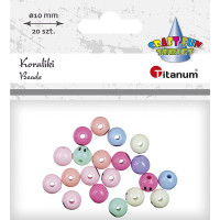 Koraliki plastikowe buźki pastel 486025 Titanum