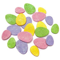 Brokatowe naklejki z pianki - pastelowe Jajka 20szt. DPPI-021 Dalprint