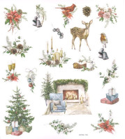 Naklejki z brokatem Lovable Christmas- Home 19 szt. DPNK-154 Dalprint