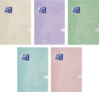 Zeszyt  A5/16k. linia podw. dwukolorowa Oxford Touch Pastel 90g