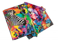 Teczka skrzydłowa z gumką A4 4cm VauPe kolekcja Afryka