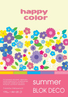 Blok Deco Summer A4/20 170g Happy Color 5 kolorów