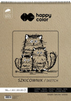 Szkicownik na spirali Młody Artysta A3/40 80g Happy Color
