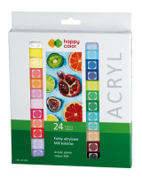 Farba akrylowa 12ml 24 kolory Happy Color