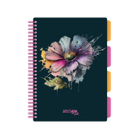 Kołozeszyt B5/100k. kr Project Book Kwiaty 80g Strigo PADS078 WPC