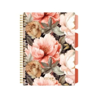 Kołozeszyt B5/100k. kr Project Book Kwiaty 80g Strigo PADS079 WPC