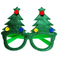 Zielone okulary z choinkami Incood