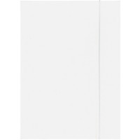 Teczka z gumką A4 biała (1) Kreska