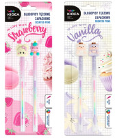 Długopisy tęczowe zapachowe z figurką 2szt Kidea Derform