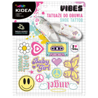 Tatuaże do obuwia świecące w ciemności Good vibes Kidea  Derform