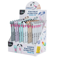 Długopis wymazywalny automatyczny z figurką E Kidea D Kot i pies Derform