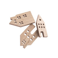 Drewniane domki 1cmx10cm 3szt DPDN-219 Dalprint
