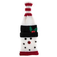 Dzianinowy pokrowiec na butelkę  - Bałwanek DPDC-065 Dalprint