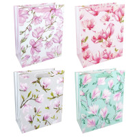 Torebka prezentowa 26x32 kwiaty magnolii Incood
