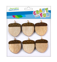 Ozdoba dek.drewniana samop.Żołądź 463784 Euro-Trade