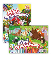 Blok rysunkowy A3 20 kartek biały 80 gsm Schemat