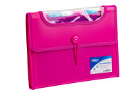 Teczka Vfile PP A4 6 przekładek różowa SF032 Strigo WPC