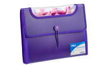 Teczka Vfile PP A4 z 12 przekładkami fioletowa Strigo WPC