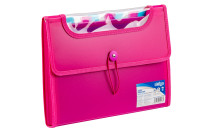 Teczka Vfile PP A4 z 12 przekładkami różowa Strigo WPC